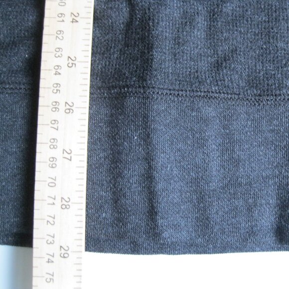 NWT* Banana Republic Men’s Waffle Crew pullover Sweatshirt L Charcoal (0607) - Picture 8 of 15